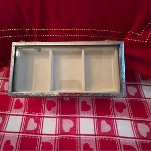 Silver and Glass Jewelry Box